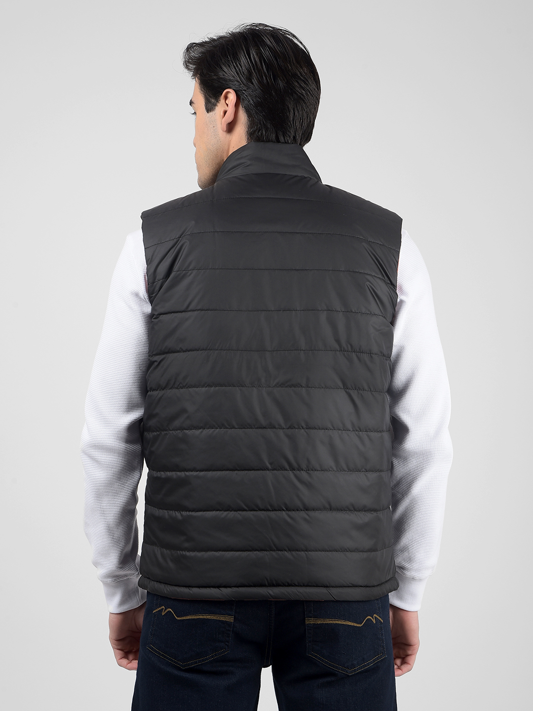 Numero Uno Men Regular Fit Reversible Puffer Jacket